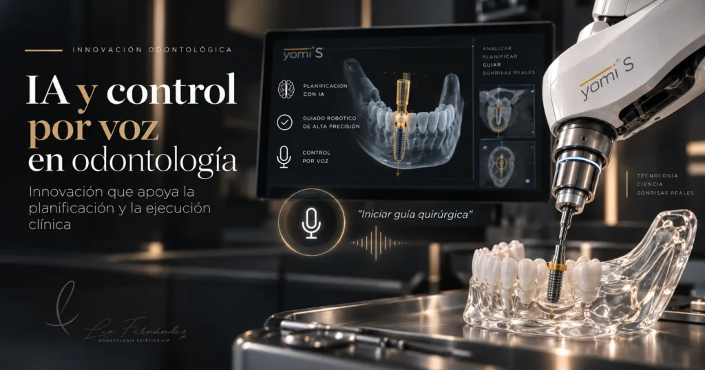 Robot dental Yomi S con planificación de implantes asistida por inteligencia artificial y control por voz